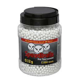 Speedballs Pro Tournament BBs 0,12g 5.000er Airsoftkugeln Container wei