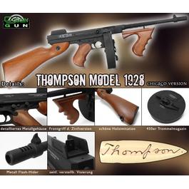 Produktbild zu Cybergun Thompson Softair Model 1928 Chicago Version Vollmet ...