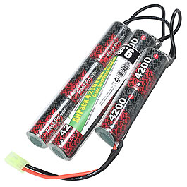 Airsoft24 AirPack Akku 9.6V 4200mAh NiMH Large Crane-Stock Type mit TAM Anschluss