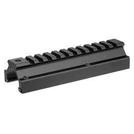 ICS 21mm Tactical CNC Low Profile Mount f. MP5 / G3 Gewehre schwarz