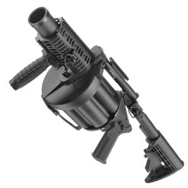 ICS MGL 40mm Airsoft Revolver-Granatwerfer schwarz