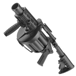 ICS MGL 40mm Airsoft Revolver-Granatwerfer schwarz