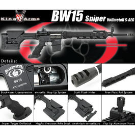 Produktbild zu Ersatzteilset King Arms Blackwater BW15 Sniper Vollmetall S- ...