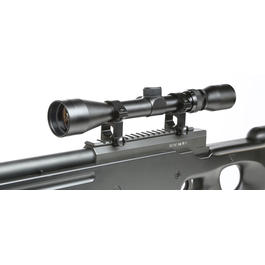 Well L96 Snipergewehr inkl. Zweibein und Zielfernrohr Springer 6mm BB schwarz Bild 6