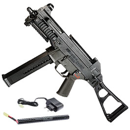 S&T Heckler & Koch UMP Komplettset S-AEG 6mm BB schwarz