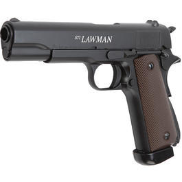 KJ Works STI Lawman Vollmetall CO2 Blowback 6mm BB schwarz