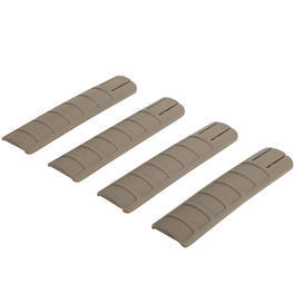 Element TD-Style Battle Grip Rail Covers 155mm 4er Set - Dark Earth