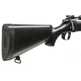 Well M700 Snipergewehr inkl. Zweibein / Zielfernrohr Springer 6mm BB schwarz Bild 10