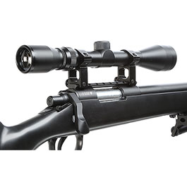 Well M700 Snipergewehr inkl. Zweibein / Zielfernrohr Springer 6mm BB schwarz Bild 9