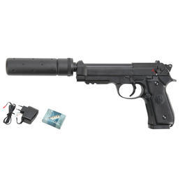 Beretta M92 A1 Tactical Metallschlitten Komplettset AEP 6mm BB schwarz