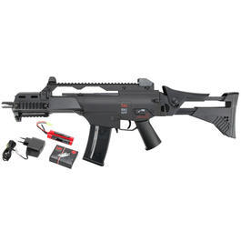 Heckler & Koch G36C IDZ DualPower Komplettset AEG / Springer 6mm BB schwarz