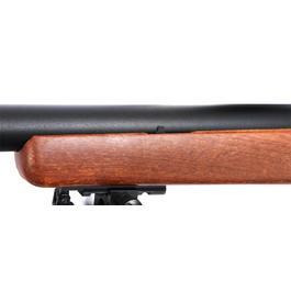 Well M700 Snipergewehr inkl. Zweibein / Zielfernrohr Springer 6mm BB Holzoptik Bild 4