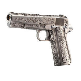 Ersatzteilset Wei-ETech M1911 Etched Version Mehico Druglord Vollmetall GBB 6mm BB Satin-Chrome - V3