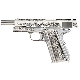 Kleinbild 4 Wei-ETech M1911 Etched Version Mehico Druglord Vollmetall GBB 6mm BB Satin-Chrome - V3