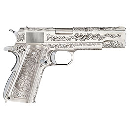Kleinbild 5 Wei-ETech M1911 Etched Version Mehico Druglord Vollmetall GBB 6mm BB Satin-Chrome - V3