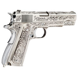 Kleinbild 6 Wei-ETech M1911 Etched Version Mehico Druglord Vollmetall GBB 6mm BB Satin-Chrome - V3