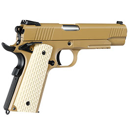Kleinbild 6 Wei-ETech Kbr-Style Warrior .45 ACP Vollmetall GBB 6mm BB Desert Tan