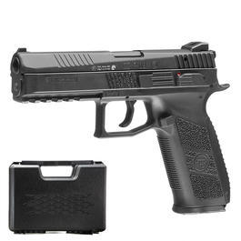 KJ Works CZ P-09 Duty mit Metallschlitten GBB 6mm BB schwarz inkl. Koffer