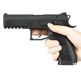 Kleinbild 3 KJ Works CZ P-09 Duty mit Metallschlitten GBB 6mm BB schwarz inkl. Koffer