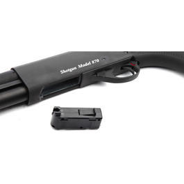 G&P M870 Sheriff Medium Shotgun Vollmetall Springer 6mm BB schwarz Bild 4
