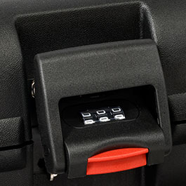 Kleinbild 10 Madbull Waffenkoffer Premium 118 x 42 x 12 cm mit Zahlenschlsser / Waben-Schaumstoff schwarz