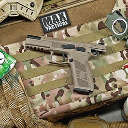 Kleinbild 1 KJ Works CZ P-09 Duty Polymer-Version GBB 6mm BB Flat Dark Earth