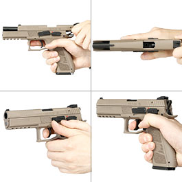 Kleinbild 8 KJ Works CZ P-09 Duty Polymer-Version GBB 6mm BB Flat Dark Earth