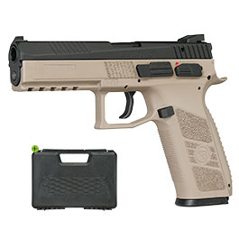 Produktbild zu KJ Works CZ P-09 Duty mit Metallschlitten GBB 6mm BB Flat Da ...
