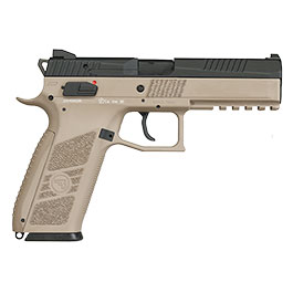 Kleinbild 5 KJ Works CZ P-09 Duty mit Metallschlitten GBB 6mm BB Flat Dark Earth inkl. Koffer