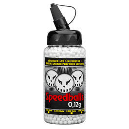 Speedballs New Formula BBs 0,12g 2.000er Speedloader weiß Airsoftkugeln