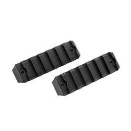 G&G KeyMod 21mm Aluminium Schienen Set 77mm (2 Stück) schwarz