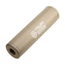 King Arms Special Force Aluminium Silencer 110mm 14mm- / 14mm+ Dark Earth