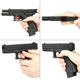 Kleinbild 8 Glock 17 Gen. 3 Airsoft mit CNC-Metallschlitten CO2BB 6mm BB schwarz - Deluxe-Edition