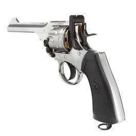 Gun Heaven Webley MK VI Revolver Vollmetall CO2 6mm BB chrom Bild 3