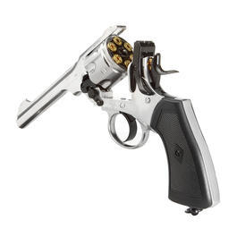 Gun Heaven Webley MK VI Revolver Vollmetall CO2 6mm BB chrom Bild 4