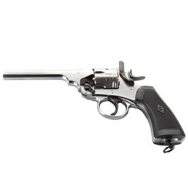 Gun Heaven Webley MK VI Revolver Vollmetall CO2 6mm BB chrom Bild 5