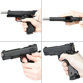 Kleinbild 8 Wei-ETech M1911 Para Hi-Capa Vollmetall GBB 6mm BB schwarz