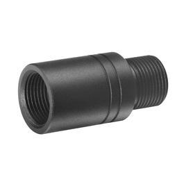 G&P 1 Zoll Aluminium Auenlauf Extension 14mm- auf 14mm+ schwarz