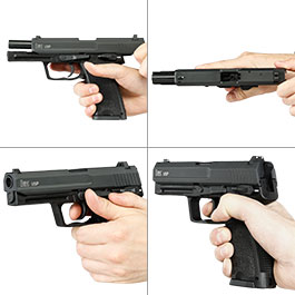 Kleinbild 8 Heckler & Koch USP mit Metallschlitten CO2 BlowBack 6mm BB schwarz