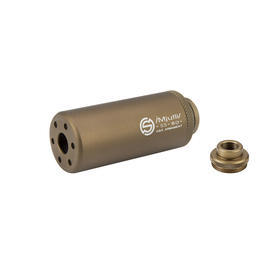 G&G SS-80 Alumininium Mock Suppressor 14mm- / 14mm+ Desert Tan