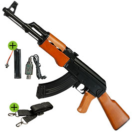 Produktbild zu Mod. 47 Softair Komplettset AEG 6mm BB schwarz / braun ...