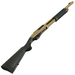 Kleinbild 5 Jag Arms Scattergun HD Vollmetall Pump Action Gas Shotgun 6mm BB tan