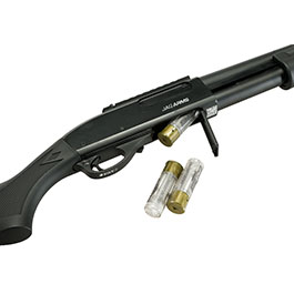 Kleinbild 6 Jag Arms Scattergun HDS Vollmetall Pump Action Gas Shotgun 6mm BB schwarz