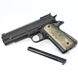 HFC M1911 Eagle-Style Gas NBB Softairpistole 6mm BB schwarz Bild 4