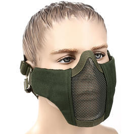 WoSport WST Glory Airsoft Gittermaske Lower Face oliv