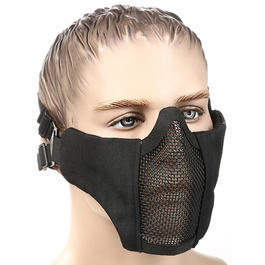 WoSport WST Glory Airsoft Gittermaske Lower Face schwarz