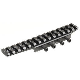 UTG 11mm auf 22mm Picatinny Adapter Set - Universal Dovetail Design schwarz