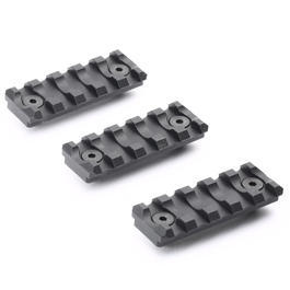 VFC KeyMod 21mm Polymer-Schienen Set 5 Slots / 55mm (3 Stück) schwarz