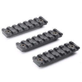 VFC KeyMod 21mm Polymer-Schienen Set 7 Slots / 75mm (3 Stück) schwarz