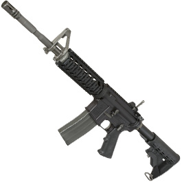 GHK Colt M4A1 Sopmod V2 14.5 Zoll Vollmetall Gas-Blow-Back 6mm BB schwarz